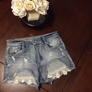 Vanilla star jean shorts